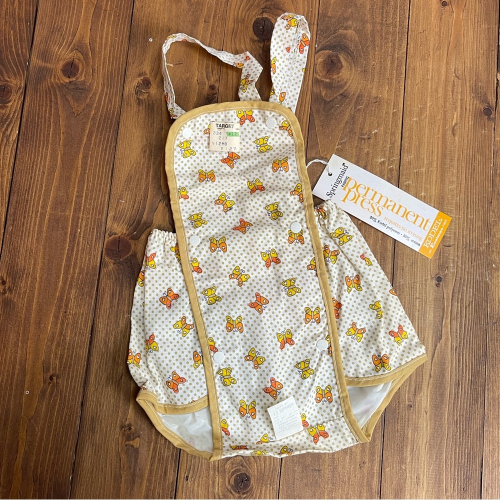 Vintage Lily Kids romper size 12 months butterfly design nwt